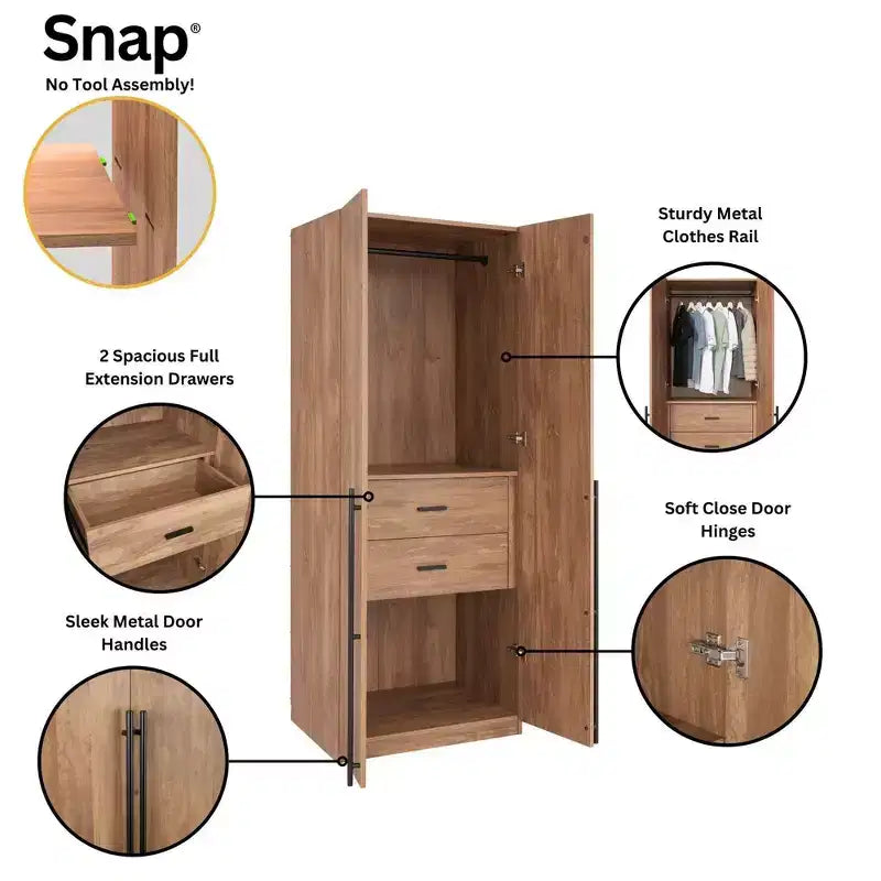 Armoire module 2 portes Manhattan Comfort Lee