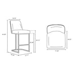Manhattan Comfort Lot de 3 tabourets de bar Serena