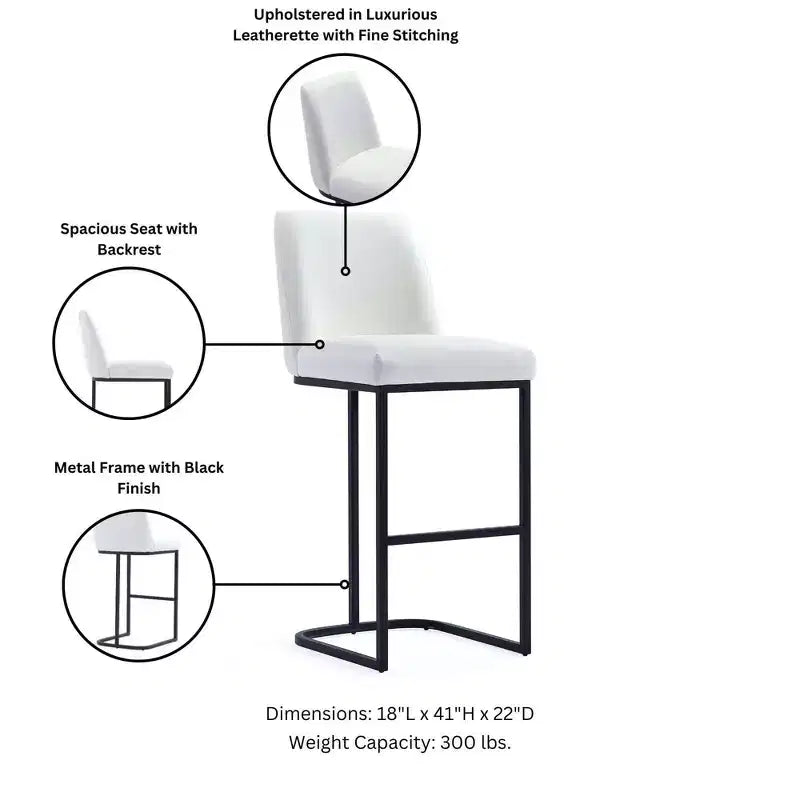 Manhattan Comfort Lot de 3 tabourets de bar Serena