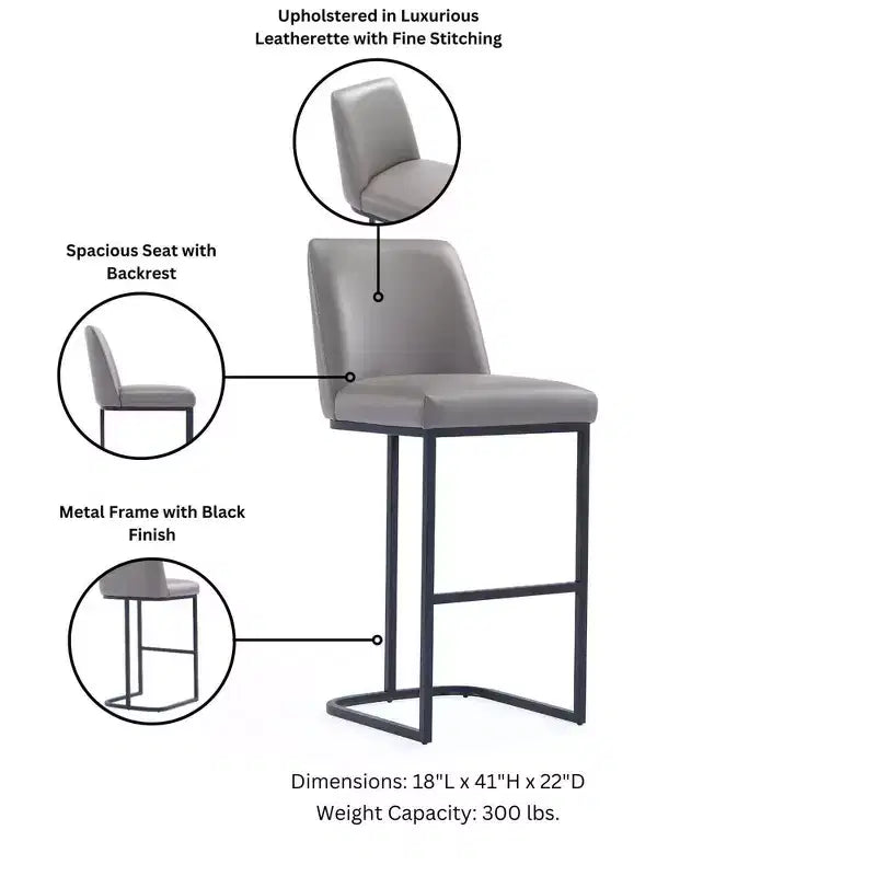 Manhattan Comfort Lot de 3 tabourets de bar Serena