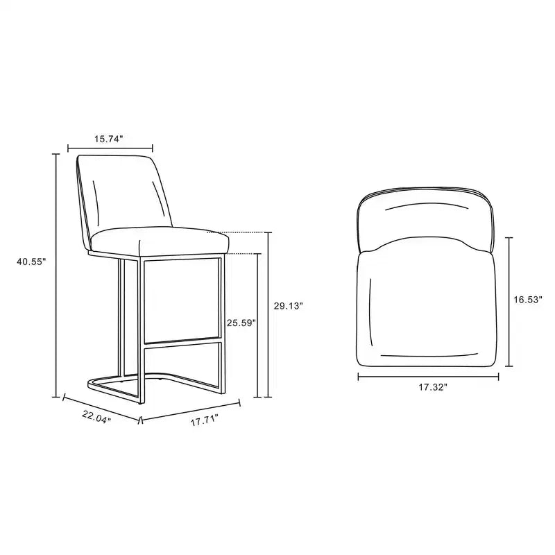 Manhattan Comfort Lot de 3 tabourets de bar Serena