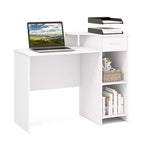 Costway 40.5Computer Desk with Printer Shelf Modern PC Workstation with Storage Drawer and CPU Stand