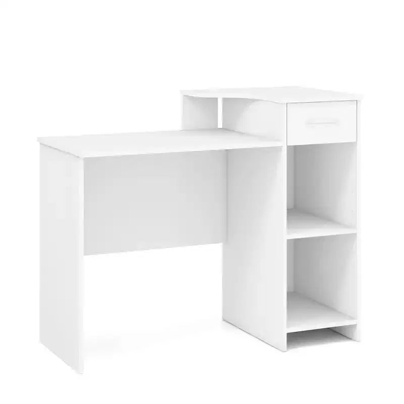 Costway Bureau informatique de 103 cm avec étagère pour imprimante, poste de travail PC moderne avec tiroir de rangement et support d'unité centrale