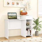 Costway Bureau informatique de 103 cm avec étagère pour imprimante, poste de travail PC moderne avec tiroir de rangement et support d'unité centrale