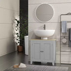 Meuble de salle de bain sous lavabo Kleankin, unité de rangement en U avec étagère interne réglable