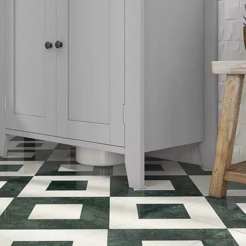 Meuble de salle de bain sous lavabo Kleankin, unité de rangement en U avec étagère interne réglable
