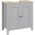 Kleankin Under-Sink Bathroom Sink Cabinet, Storage Unit with U-Shape and Adjustable Internal Shelf