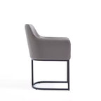 Lot de 2 fauteuils de salle à manger Serena Modern en similicuir – Manhattan Comfort