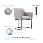 Lot de 2 fauteuils de salle à manger Serena Modern en similicuir – Manhattan Comfort