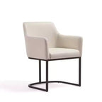Lot de 2 fauteuils de salle à manger Serena Modern en similicuir – Manhattan Comfort