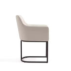 Lot de 2 fauteuils de salle à manger Serena Modern en similicuir – Manhattan Comfort