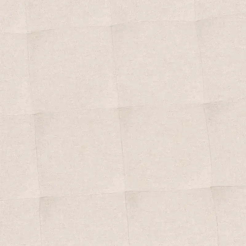 Pouf rond Merrick Lane de 34 pouces en coton et lin capitonné avec cadre en métal durable