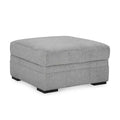 Signature Design by Ashley Casselbury Classic Ottoman With Storage, Light Gray