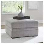 Signature Design by Ashley Casselbury Ottoman classique avec rangement, gris clair