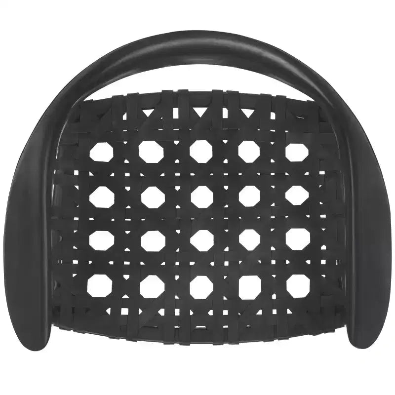 Fauteuil d'appoint tissé en cuir Walda - ACH1010 - Noir - Safavieh