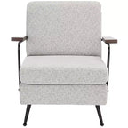 Lohan Arm Chair - ACH5201A - Light Grey/Gold - Safavieh