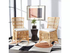 Fauteuil d'appoint Erika en rotin avec coussin - ACH6511 - Lot de 2 - Safavieh