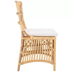 Fauteuil d'appoint Erika en rotin avec coussin - ACH6511 - Lot de 2 - Safavieh