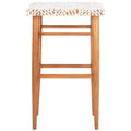 Kaleo Woven Leather Barstool - BST1004 - Safavieh