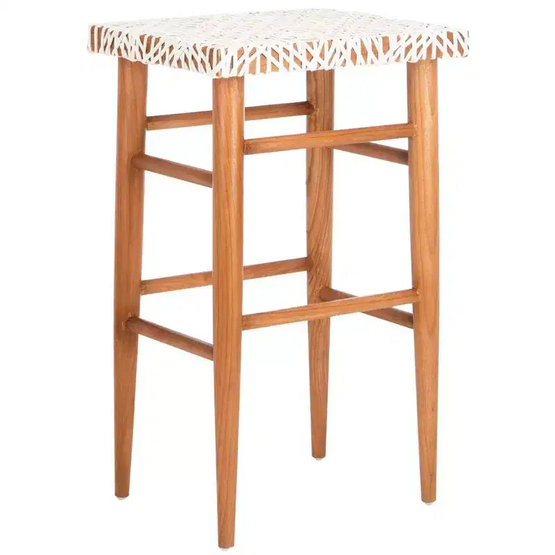 Tabouret de bar en cuir tressé Kaleo - BST1004 - Safavieh