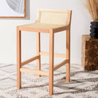 Tabouret de bar bas en cannage Saito - BST9500 - Safavieh