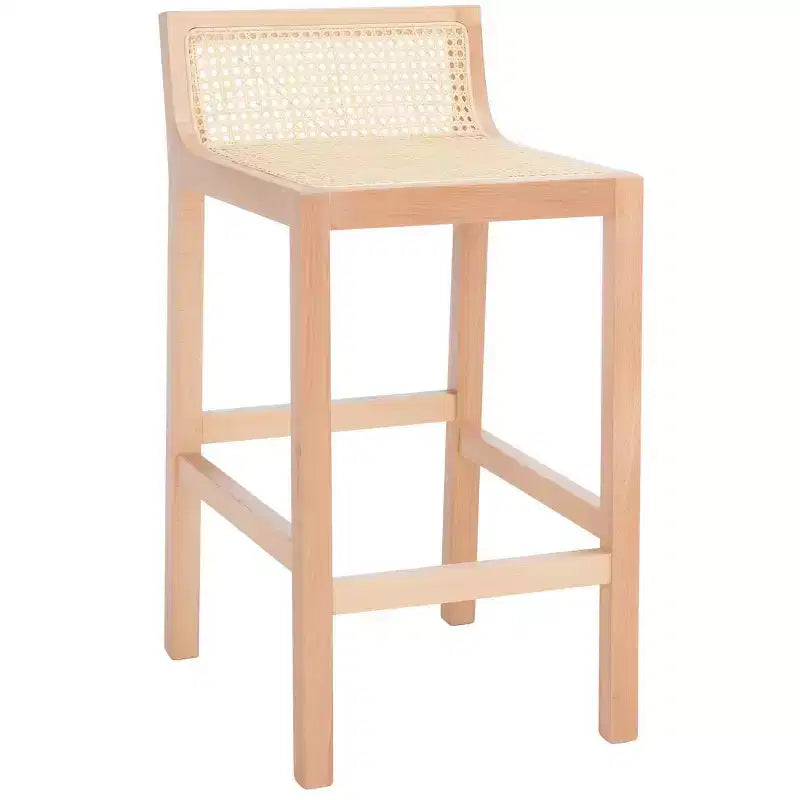 Tabouret de bar bas en cannage Saito - BST9500 - Safavieh