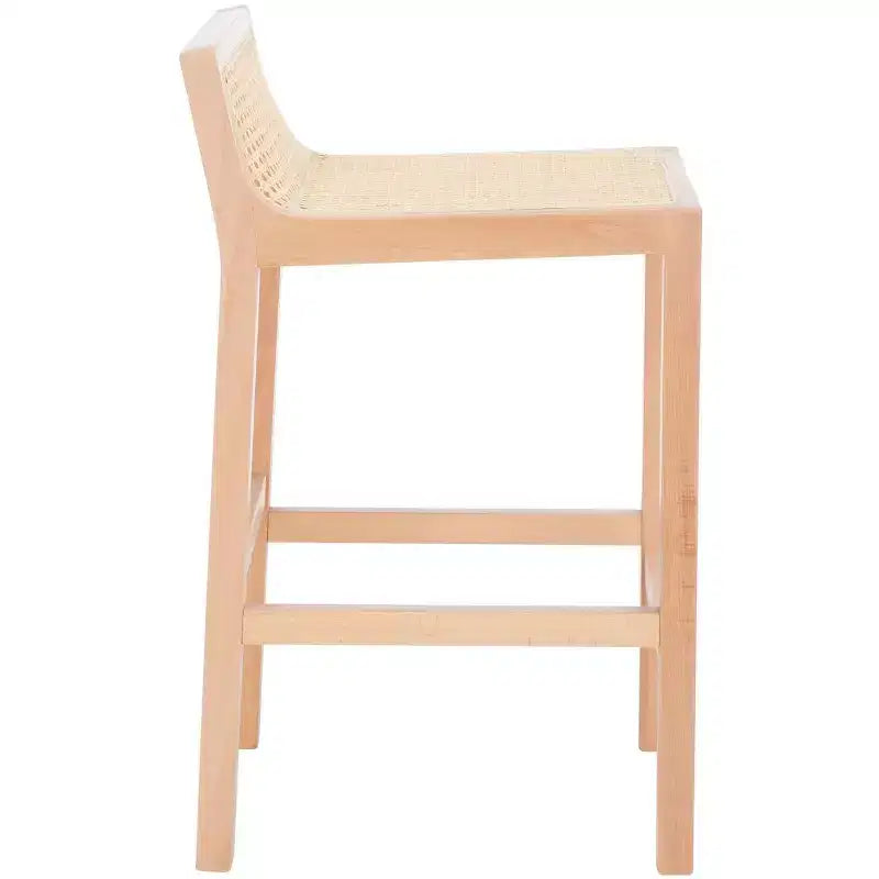 Tabouret de bar bas en cannage Saito - BST9500 - Safavieh