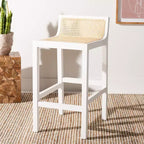 Tabouret de bar bas en cannage Saito - BST9500 - Safavieh