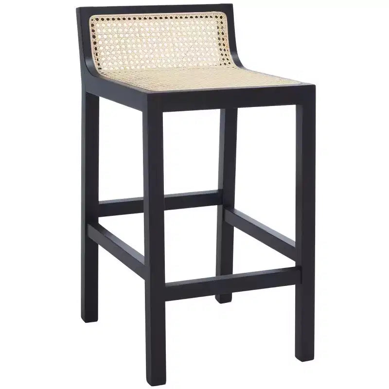 Tabouret de bar bas en cannage Saito - BST9500 - Safavieh