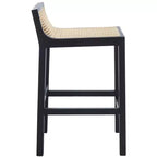 Tabouret de bar bas en cannage Saito - BST9500 - Safavieh