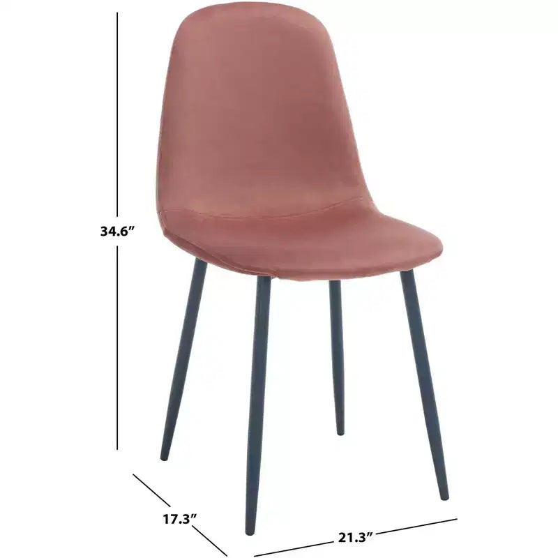 Chaise de salle à manger Blaire - Lot de 2 - DCH2001 - Rose/Gris foncé - Safavieh