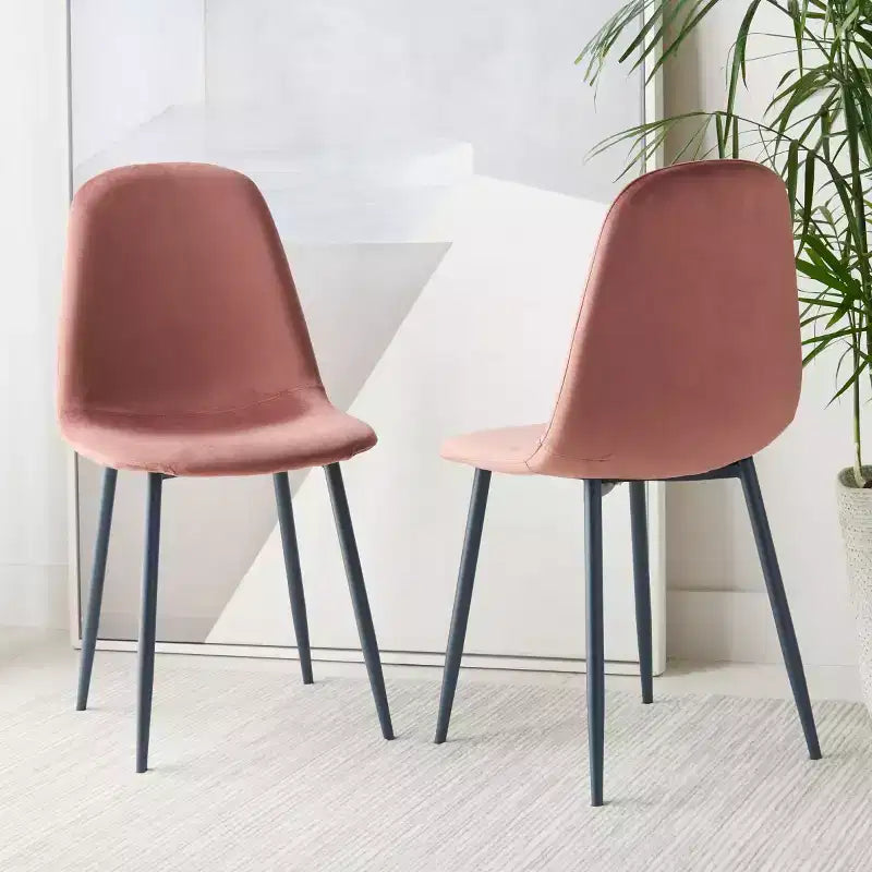 Chaise de salle à manger Blaire - Lot de 2 - DCH2001 - Rose/Gris foncé - Safavieh