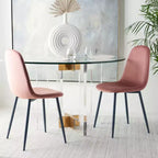 Chaise de salle à manger Blaire - Lot de 2 - DCH2001 - Rose/Gris foncé - Safavieh