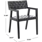 Chaise de salle à manger en cuir Cire - DCH4004 - Safavieh