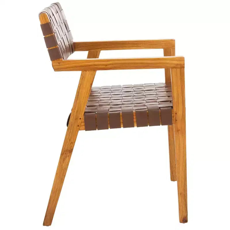 Chaise de salle à manger en cuir Cire - DCH4004 - Safavieh