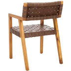 Chaise de salle à manger en cuir Cire - DCH4004 - Safavieh