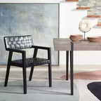 Chaise de salle à manger en cuir Cire - DCH4004 - Safavieh