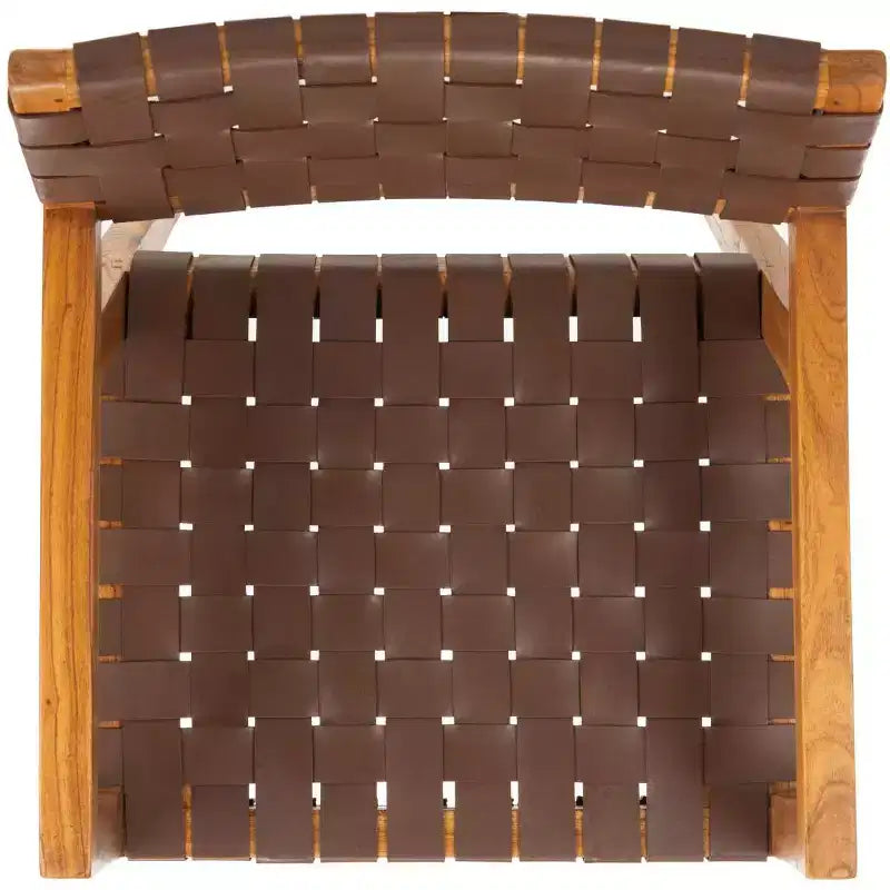 Chaise de salle à manger en cuir Cire - DCH4004 - Safavieh