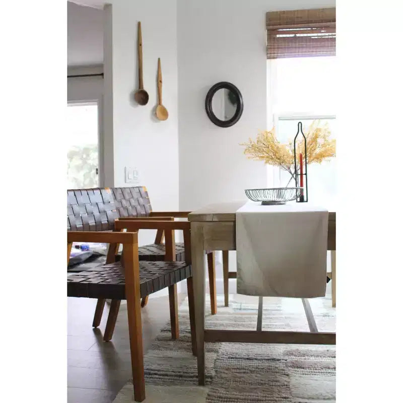 Chaise de salle à manger en cuir Cire - DCH4004 - Safavieh
