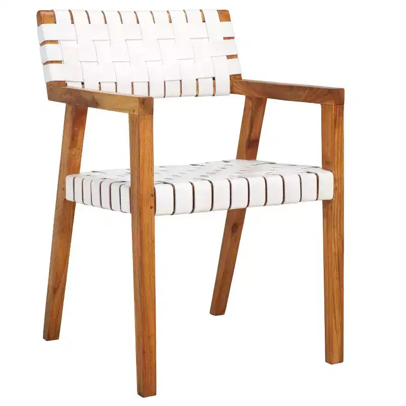 Chaise de salle à manger en cuir Cire - DCH4004 - Safavieh