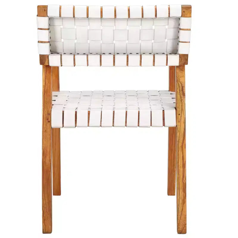 Chaise de salle à manger en cuir Cire - DCH4004 - Safavieh