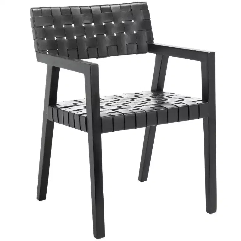 Chaise de salle à manger en cuir Cire - DCH4004 - Safavieh