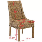 Suncoast 18 H, fauteuil accoudoirs (lot de 2) – FOX6503 – Safavieh Couture