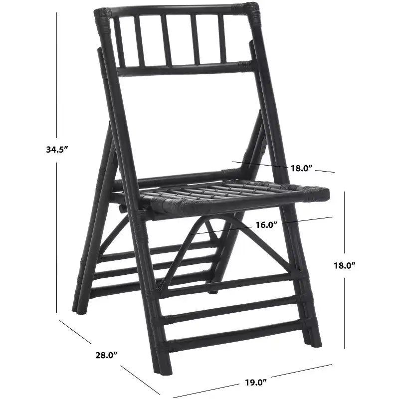 Chaise pliante Maja Rattan (Lot de 2) - SEA7042 - Safavieh