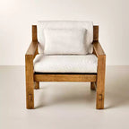 Fauteuil rembourré à structure en bois - Hearth & Hand avec les meubles Magnolia