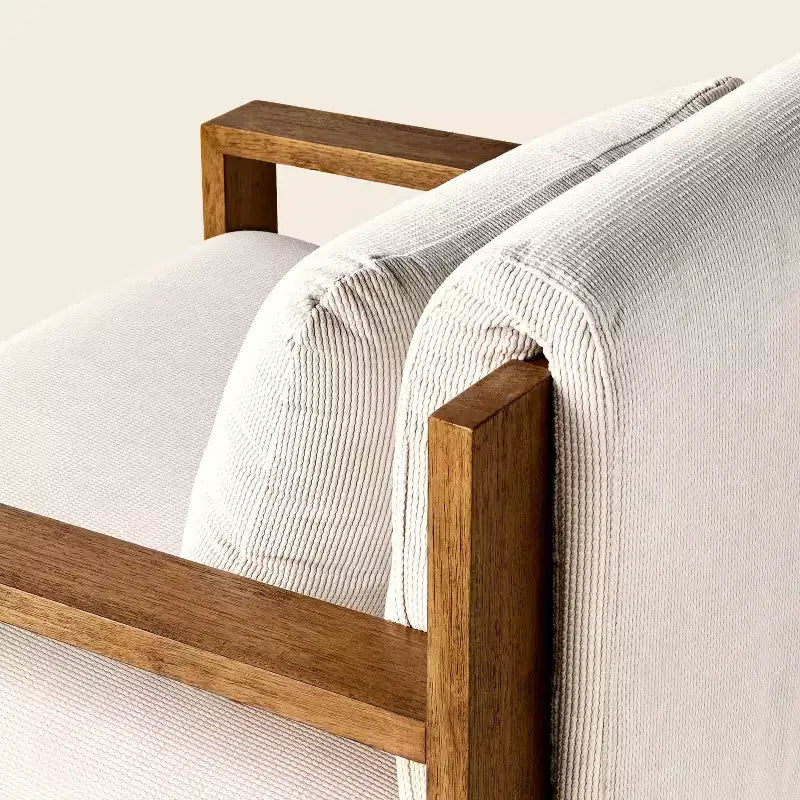 Fauteuil rembourré à structure en bois - Hearth & Hand avec les meubles Magnolia