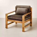 Fauteuil rembourré à structure en bois - Hearth & Hand avec les meubles Magnolia
