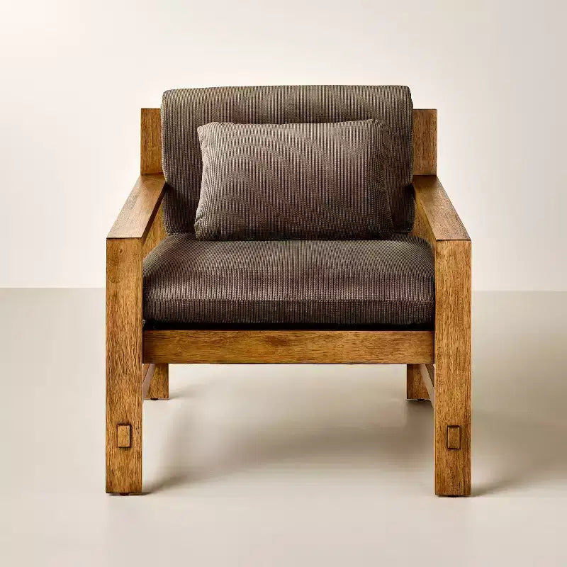 Fauteuil rembourré à structure en bois - Hearth & Hand avec les meubles Magnolia