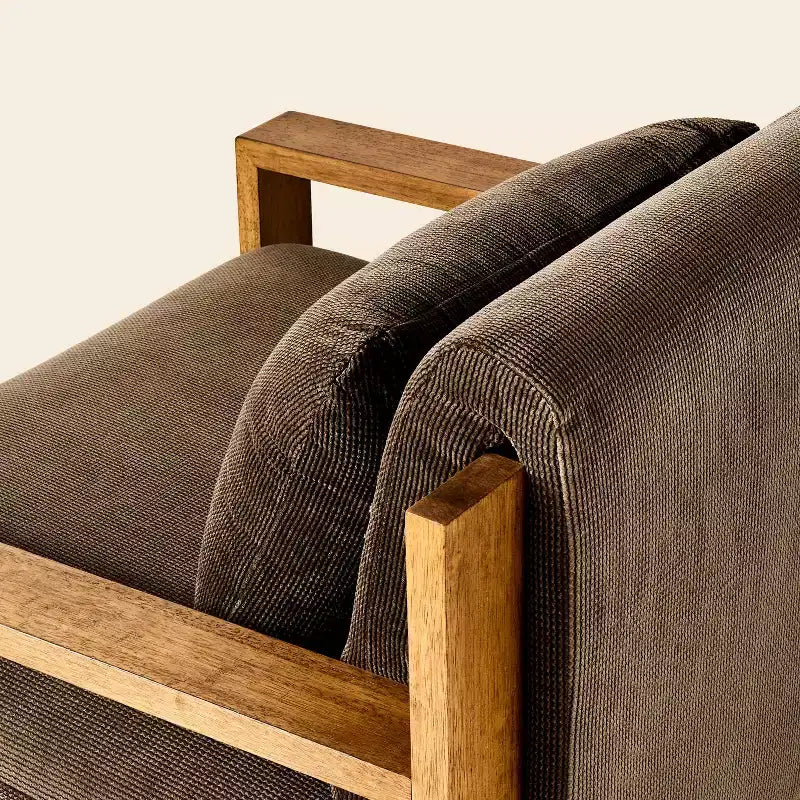 Fauteuil rembourré à structure en bois - Hearth & Hand avec les meubles Magnolia