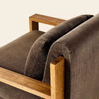 Fauteuil rembourré à structure en bois - Hearth & Hand avec les meubles Magnolia